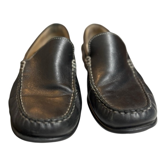 Ecco Moc Classic Black Leather Driving Loafers Men’s Size 9.5 / 43 Slip On main image 14